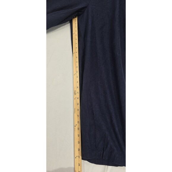 Coldwater Creek Womens 2-Piece Set Linen Tunic Top Crop Pants Blue Lagenlook XL - Picture 11 of 16